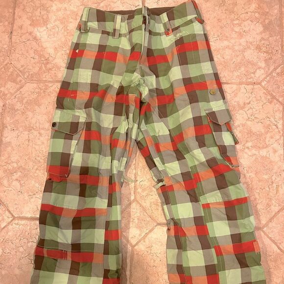 Burton plaid snowpants - Picture 1 of 7